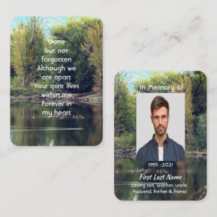 Memorial Keepake Lake Pond Park Ducks Visitenkarte