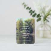 Memorial Keepake Lake Pond Park Ducks Visitenkarte (Stehend Vorderseite)