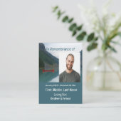 Memorial Keepake Lake Red Canoe Wilderness Visitenkarte (Stehend Vorderseite)