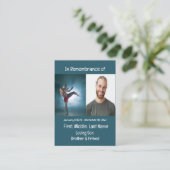 Memorial Keepake Martial Arts Visitenkarte (Stehend Vorderseite)