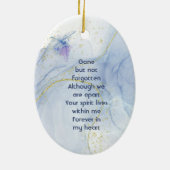 Memorial Keepake Memorial Dragonfly Keramik Ornament (Hinten)