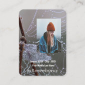 Memorial Keepake Memorial Dragonfly Visitenkarte (Vorderseite)