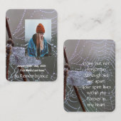 Memorial Keepake Memorial Dragonfly Visitenkarte (Vorne/Hinten)