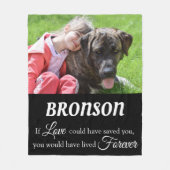 Memorial Keepake Memory Fleecedecke (Vorderseite)