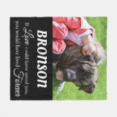 Memorial Keepake Memory Fleecedecke (Vorderseite (Horizontal))