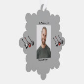 Memorial Keepake Musician Gitarre Ornament Karte (Rechts)