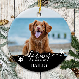 Memorial Keepake Personalisiert 2 Hund Foto Keramik Ornament