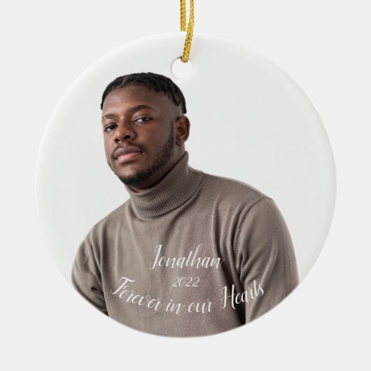 Memorial Keepake Personalisierte Weihnachtsschmuck (Vorne)