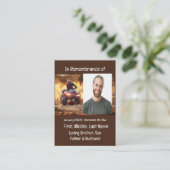 Memorial Keepake Quad Dirt Motor Bike Visitenkarte (Stehend Vorderseite)