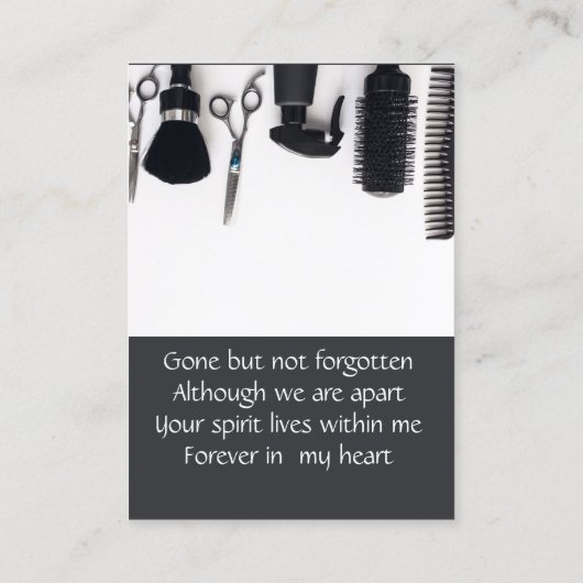 Memorial Keepake Rechtsanwaltsgesetz Visitenkarte (Rückseite)