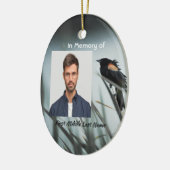 Memorial Keepake Red-wing Blackbird Keramik Ornament (Links)