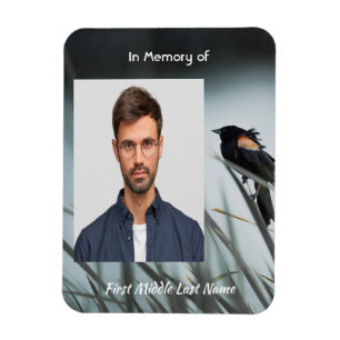 Memorial Keepake Red-wing Blackbird Magnet