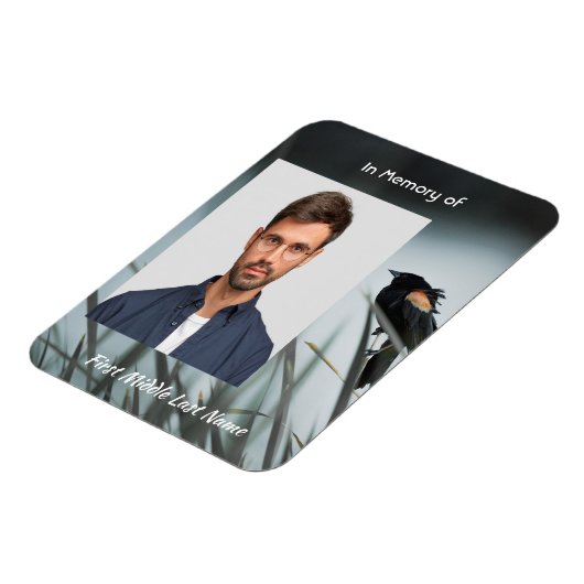 Memorial Keepake Red-wing Blackbird Magnet (Linke Seite)