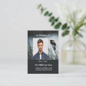 Memorial Keepake Red-wing Blackbird Visitenkarte (Stehend Vorderseite)