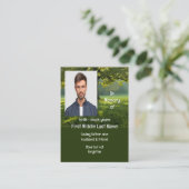 Memorial Keepake Schöne Shade Tree Rasen Visitenkarte (Stehend Vorderseite)