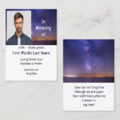 Memorial Keepake Schöne Sternennacht Visitenkarte (Vorne/Hinten)