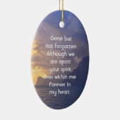 Memorial Keepake Sea Sky Cloud Island Keramik Ornament (Rechts)