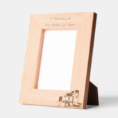 Memorial Keepake Semi Truck Trailer Geätzte Rahmen (Links)