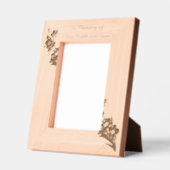 Memorial Keepake Vergiss mich nicht" Blume Geätzte Rahmen (Links)