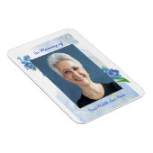 Memorial Keepake Vergiss mich nicht" Blume Magnet (Rechte Seite)