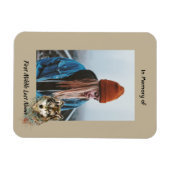 Memorial Keepake Wasserfarbe Wolf Tiere Magnet (Horizontal)
