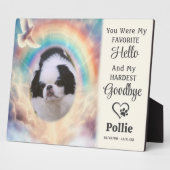 Memorial Keepake Watercolor Rainbow-Foto Fotoplatte (Seite)