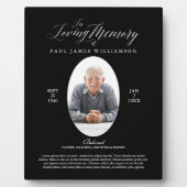 Memorial Keepake zum lieben Gedächtnis für das Sch Fotoplatte (Vorderseite)