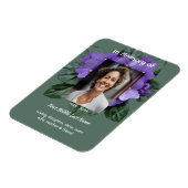 Memorial Keepsake African Violet Magnet (Linke Seite)