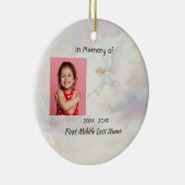Memorial Keepsake Angel Reaching  Keramik Ornament (Rechts)