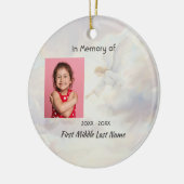 Memorial Keepsake Angel Reaching  Keramik Ornament (Links)