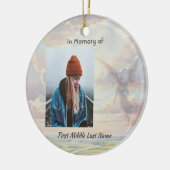 Memorial Keepsake Angel Sky Clouds Keramik Ornament (Links)