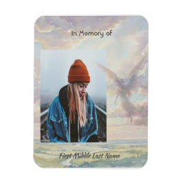 Memorial Keepsake Angel Sky Clouds Magnet