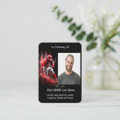 Memorial Keepsake Baseball Softball Visitenkarte (Stehend Vorderseite)