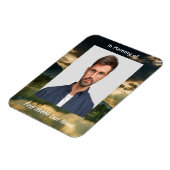 Memorial Keepsake Beautiful Lake Beach  Magnet (Linke Seite)