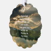 Memorial Keepsake Beautiful Lake Beach Ornament Karte (Links)