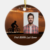 Memorial Keepsake Biking Cycling Bike Keramik Ornament (Vorne)