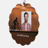 Memorial Keepsake Biking Cycling Bike Ornament Karte (Links)