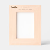 Memorial keepsake Biplane  Pilot Flying Sunset Geätzte Rahmen (Vorderseite)