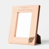 Memorial Keepsake Black Bear Animal Geätzte Rahmen (Links)