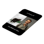 Memorial Keepsake Black Bear Animal Magnet (Linke Seite)