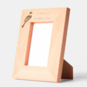 Memorial Keepsake Bluebird Garden Bird Geätzte Rahmen (Links)