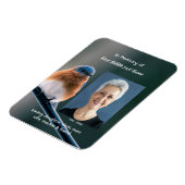 Memorial Keepsake Bluebird Garden Bird Magnet (Linke Seite)