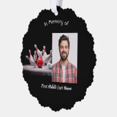  Memorial Keepsake Bowling Bowler Ornament Karte (Links)