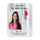 Memorial Keepsake Cardinal Bird Magnet (Vertikal)