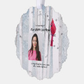 Memorial Keepsake Cardinal Bird Ornament Karte (Links)