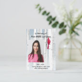 Memorial Keepsake Cardinal Bird Visitenkarte (Stehend Vorderseite)