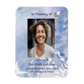 Memorial Keepsake Chickadee Bird Winter Magnet (Vertikal)