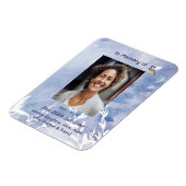 Memorial Keepsake Chickadee Bird Winter Magnet (Linke Seite)