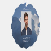 Memorial Keepsake Clouds Sky Heavenly Ornament Karte (Rechts)