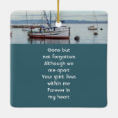 Memorial Keepsake Commercial Fisherman Keramikornament (Rückseite)